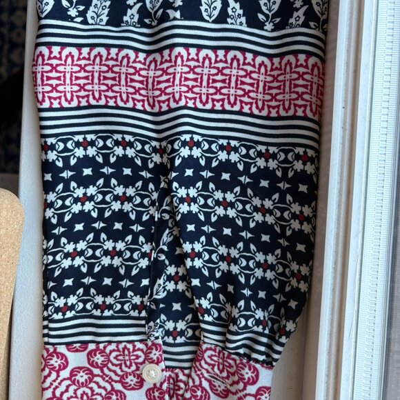 Loft Paisley/Ditsy Print Button Up Shirt (Large) - Picture 6 of 6